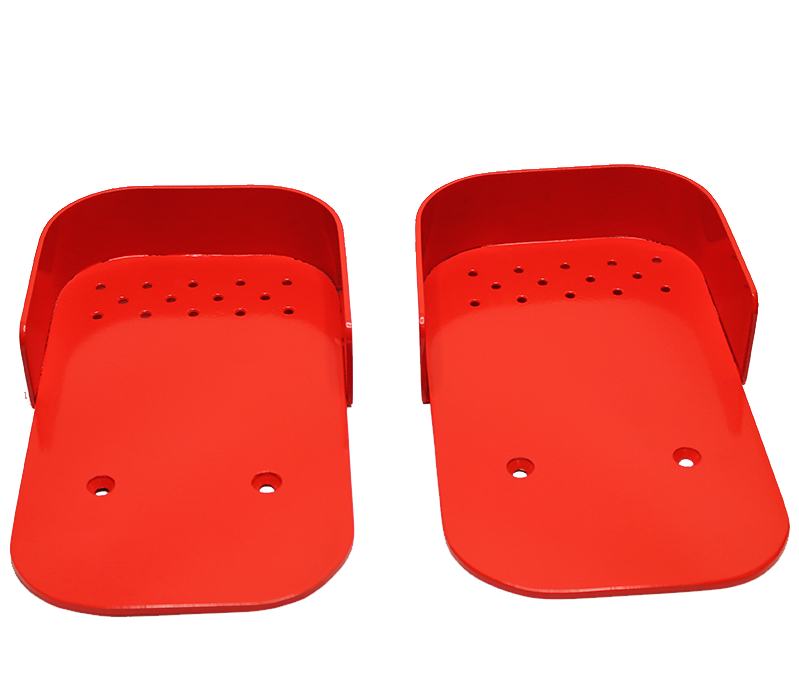 Hospital Wheelchair Footplates Red