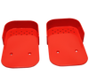 Hospital Wheelchair Footplates Red