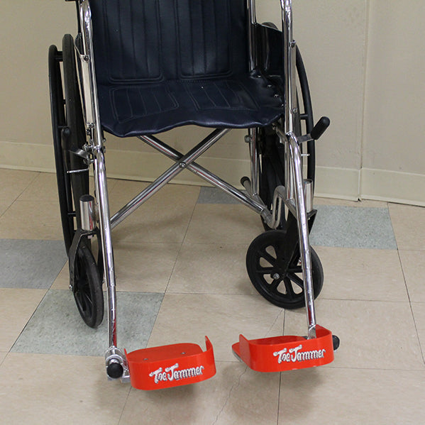 medical grade wheelchair footplate features rare earth magnets photoluminescent strips