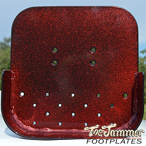 Medium 10" x 10" Red Glitter Wheelchair Footplate